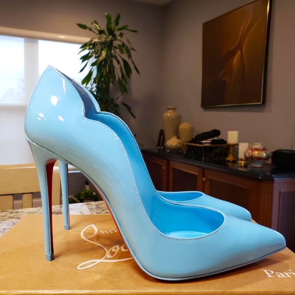 Christian Louboutin Shoes - NEW Christian Louboutin Hot Chick Pumps in Light Blue Size 38.5